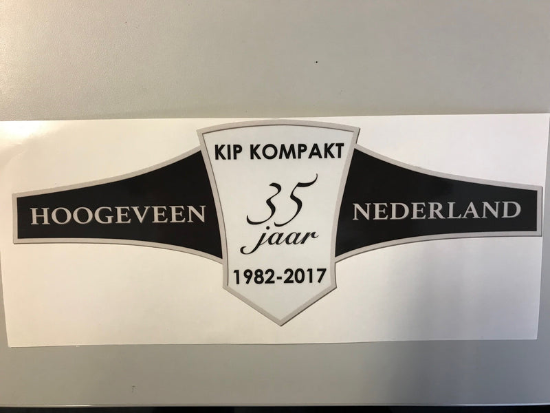 KIP KOMPAKT 2017 JUBILEUM EMBLEEM STICKER