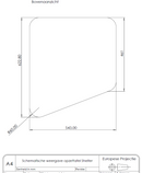 Verhoogd tafelblad Opaco Grau (opzettafel) t.b.v. de Kip Shelter Basic (medio 2022).