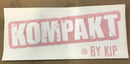 STICKER KOMPAKT logo zijwand rood