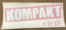 STICKER KOMPAKT logo voorzijde rood