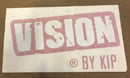STICKER VISION logo voorzijde rood