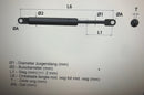 Gasveer: Oog tot oog hartafstand betreft 485 mm  / 200 newton